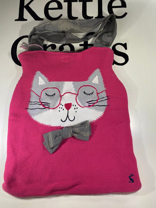 Cute knitted Kitty tote bag