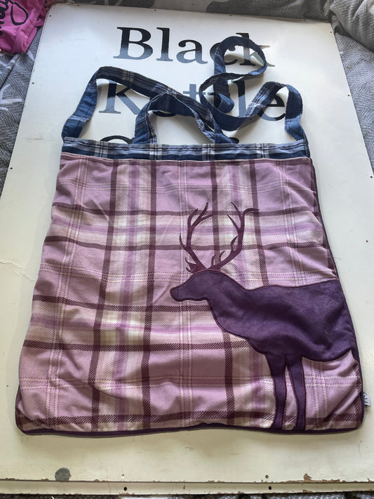 Tartan Stag Tote Bag